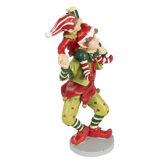 Clayre & Eef | Decoratie elf Rood 12x9x19 cm | 6PR3972