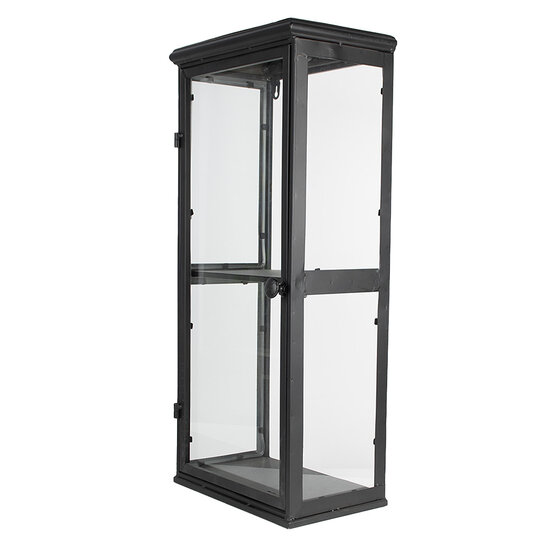 Clayre & Eef | Vitrinekast Zwart 31x21x70 cm | 50702