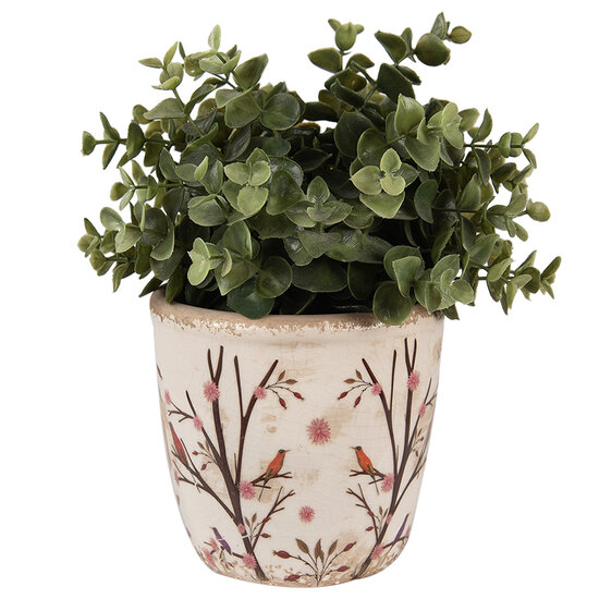 Clayre & Eef | Bloempot Binnen Beige Bruin ø 13x12 cm | 6CE1641S