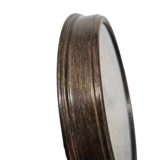 Clayre & Eef | Wandklok Bruin ø 30x4 cm / 1xAA | 6KL0806