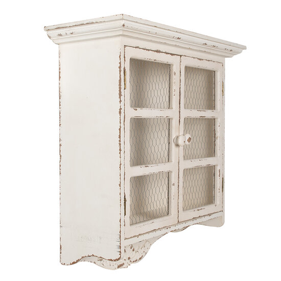 Clayre & Eef | Wandkast Wit 56x23x69 cm | 5H0662