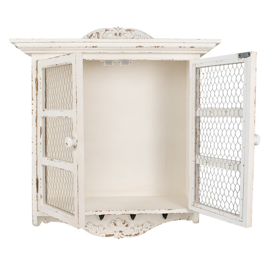 Clayre & Eef | Wandkast Wit 56x23x69 cm | 5H0662