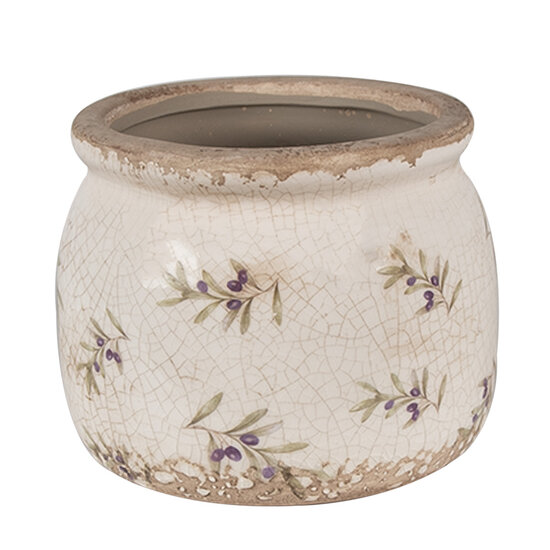Clayre & Eef | Bloempot Binnen Beige ø 16x13 cm | 6CE1670M