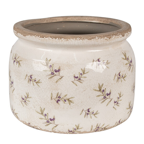 Clayre & Eef | Bloempot Binnen Beige ø 20x15 cm | 6CE1670L