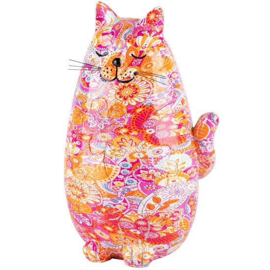 Dekoratief | Poes staand 'Modern Art Cashmere', resina, 10x9x16cm | A240706