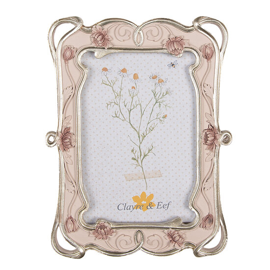 Clayre & Eef | Fotolijst Roze 16x2x21 cm / 10x15 cm | 2F1055