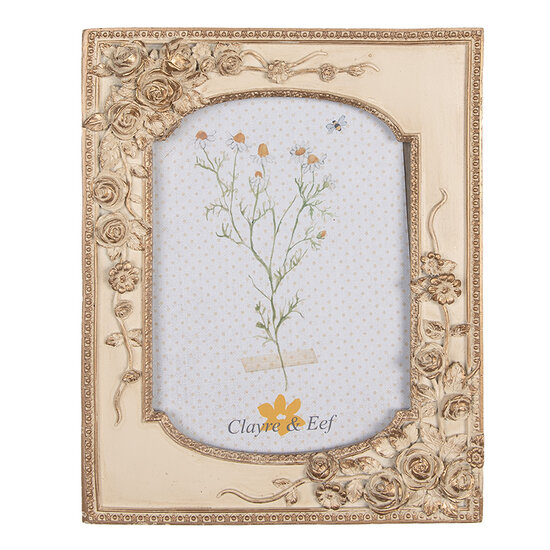 Clayre & Eef | Fotolijst Beige 18x3x23 cm / 13x18 cm | 2F1058