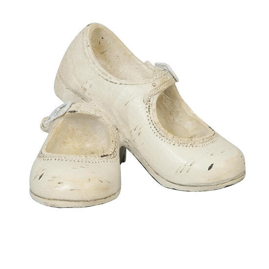 Clayre & Eef | Decoratie Beeld Schoen Beige 12x10x8 cm | 6PR0286