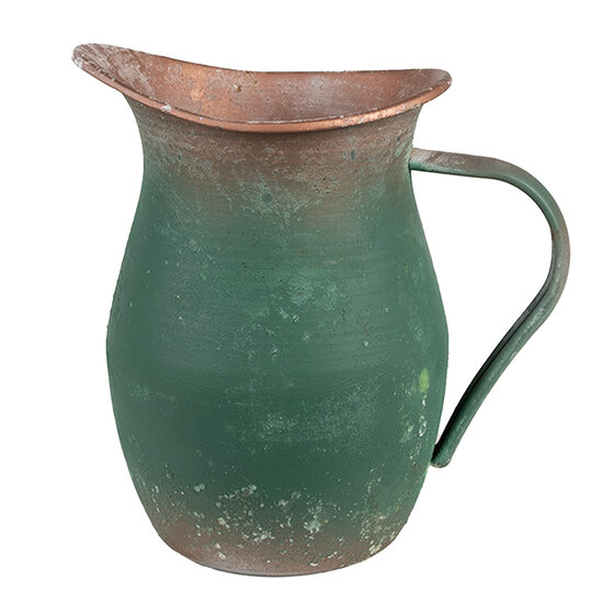 Clayre & Eef | Decoratieve kan Groen 19x13x19 cm | 6Y5500