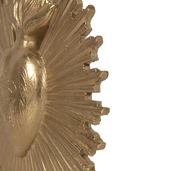 Clayre & Eef | Wanddecoratie Goudkleurig 17x2x16 cm | 6PR4133