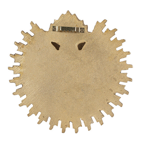 Clayre & Eef | Wanddecoratie Goudkleurig 17x2x16 cm | 6PR4133