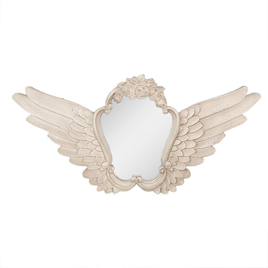 Clayre & Eef | Wandspiegel Beige 70x5x35 cm | 52S311
