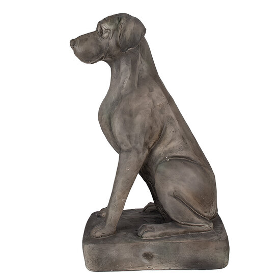 Clayre & Eef | Beeld Hond Grijs 44x26x73 cm | 5MG0044