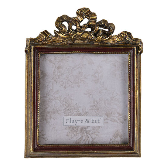 Clayre & Eef | Fotolijst Goudkleurig 9x1x11 cm / 7x7 cm | 2F0685