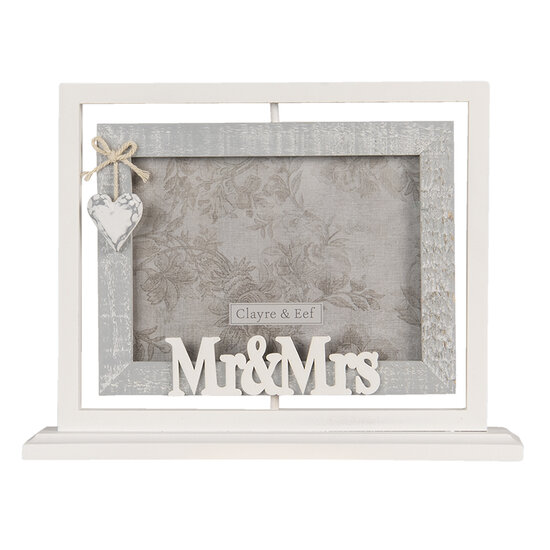 Clayre & Eef | Fotolijst Grijs 29x6x22 cm / 18x13 cm | 2F0817
