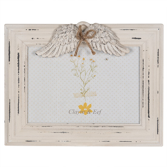 Clayre & Eef | Fotolijst Wit 24x3x19 cm / 18x13 cm | 2F0887W