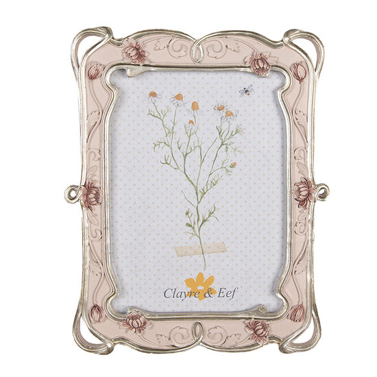 Clayre & Eef | Fotolijst Roze 19x2x24 cm / 13x18 cm | 2F1056