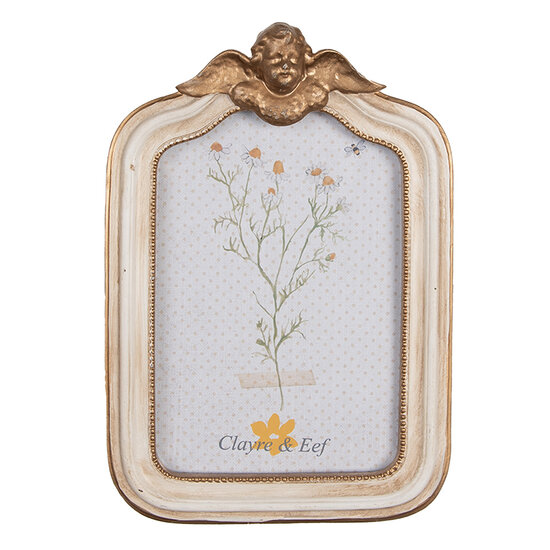 Clayre &amp; Eef   | Fotolijst Beige 14x3x20 cm / 10x15 cm | 2F1091