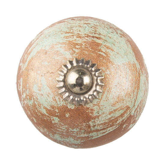 Clayre & Eef | Deurknop Bruin ø 4x4 cm | 64480
