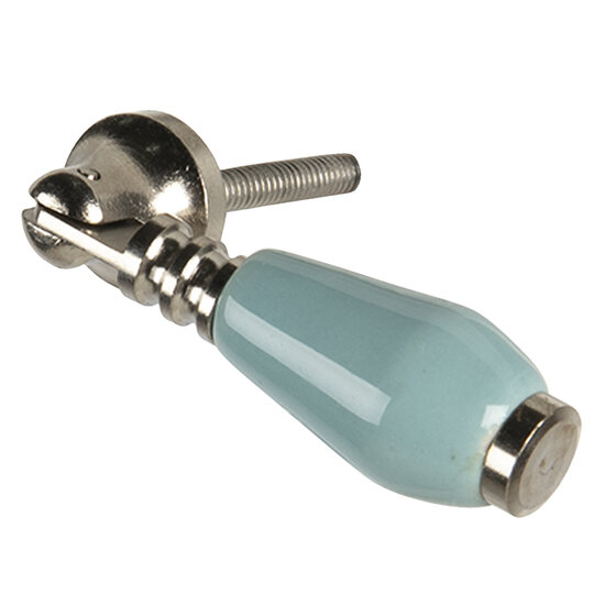 Clayre & Eef | Deurknop Blauw 2x2x6 cm | 64768