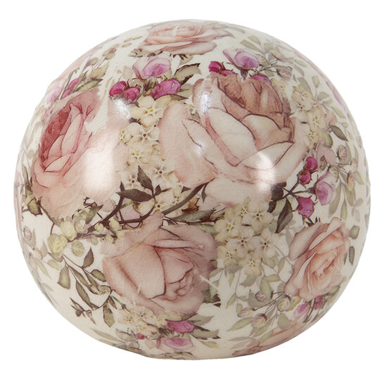 Clayre & Eef | Decoratie Beeld Bal Roze ø 9x8 cm | 6CE1412M