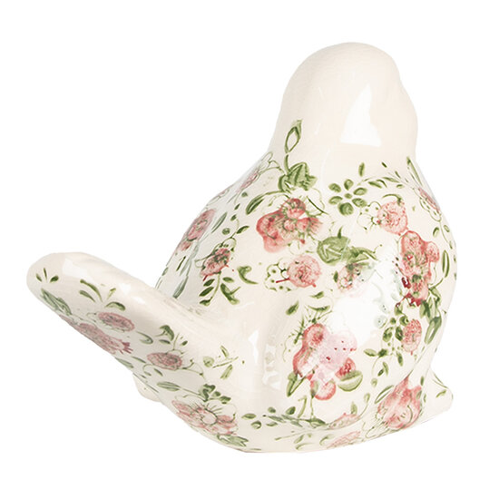 Clayre & Eef | Decoratie beeld Vogel Roze 19x11x14 cm | 6CE1567L