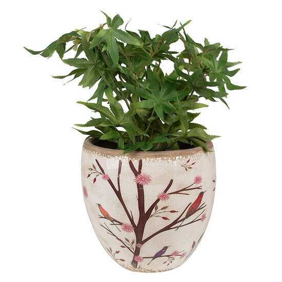 Clayre & Eef | Bloempot Binnen Beige Bruin ø 18x17 cm | 6CE1645L