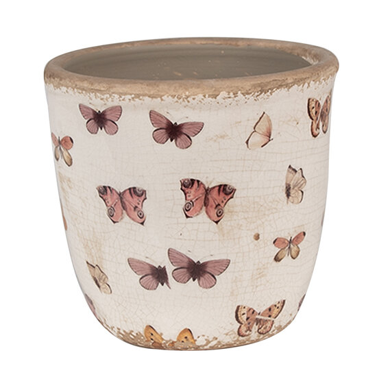 Clayre & Eef | Bloempot Binnen Beige ø 13x12 cm | 6CE1661S
