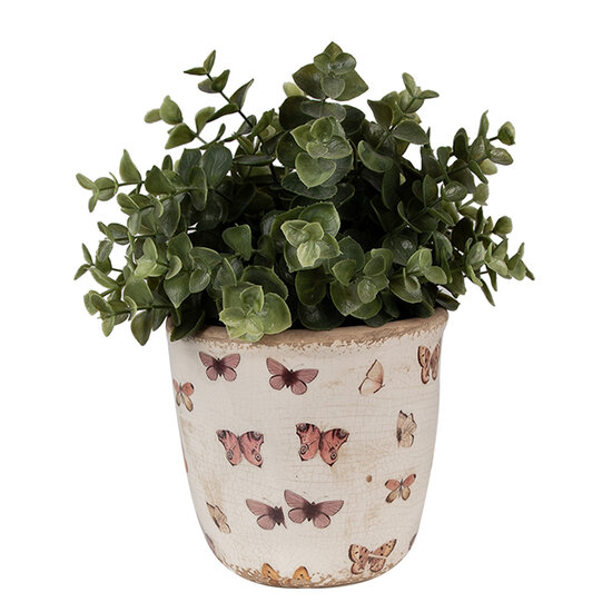 Clayre & Eef | Bloempot Binnen Beige ø 13x12 cm | 6CE1661S