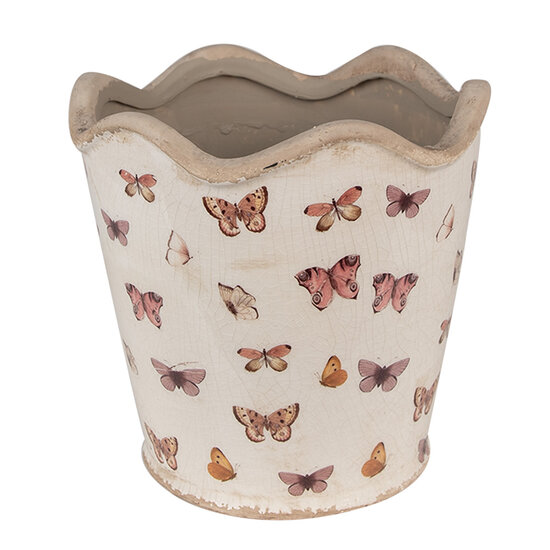 Clayre & Eef | Bloempot Binnen Beige ø 19x18 cm | 6CE1664L