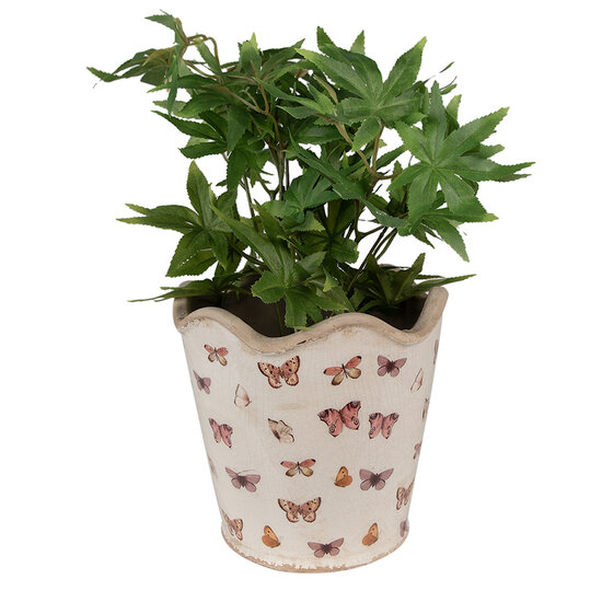 Clayre & Eef | Bloempot Binnen Beige ø 19x18 cm | 6CE1664L