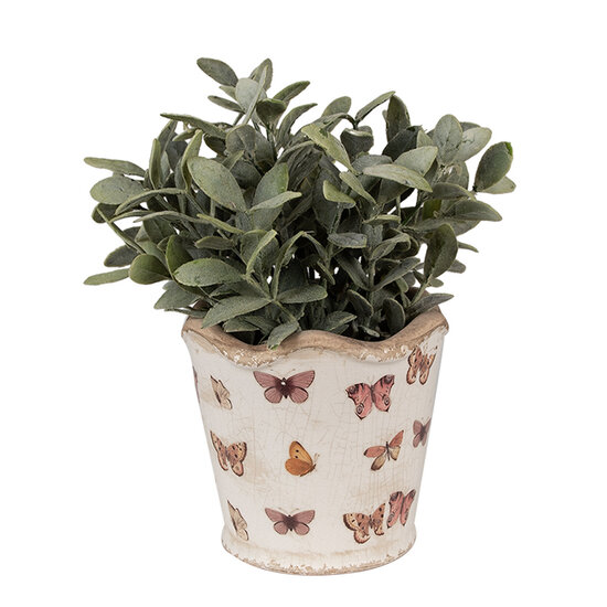 Clayre & Eef | Bloempot Binnen Beige ø 13x12 cm | 6CE1664S