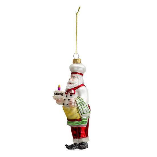 Clayre & Eef | Decoratie Hanger Kerstman Meerkleurig 7x7x17 cm | 6GL3324