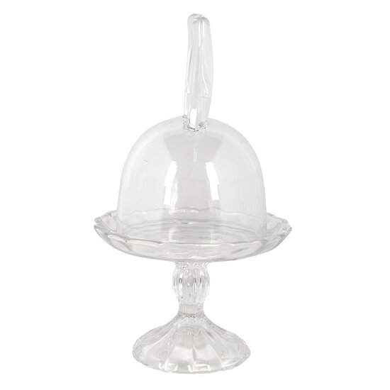 Clayre & Eef | Stolp Transparant ø 14x23 cm | 6GL3377