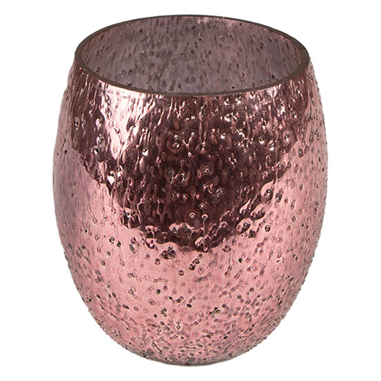 Clayre & Eef | Theelichthouder Roze ø 10x10 cm | 6GL3881