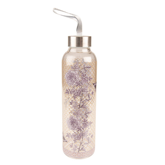 Clayre & Eef | Glazen Fles Transparant ø 6x23 / 650 ml | 6GL4041