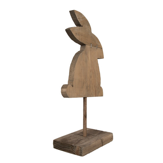 Clayre & Eef | Decoratie Konijn Bruin 14x8x30 cm | 6H2376