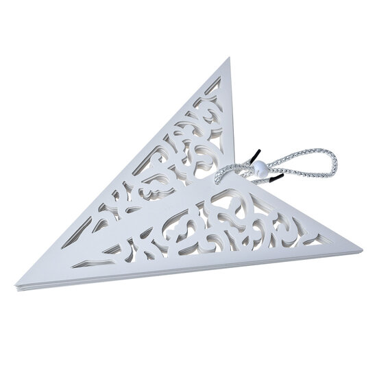 Clayre & Eef | Kerstdecoratie Ster Wit 60x18x60 cm | 6PA0510L