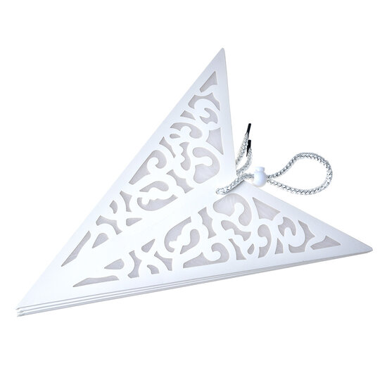 Clayre & Eef | Kerstdecoratie Ster Wit 60x22x60 cm | 6PA0511L