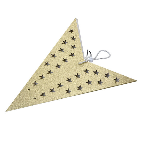Clayre & Eef | Kerstdecoratie Ster Goudkleurig 90x20x90 cm | 6PA0512XL