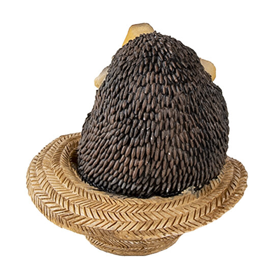 Clayre & Eef | Decoratie Beeld Egel Bruin 8x8x9 cm | 6PR3343