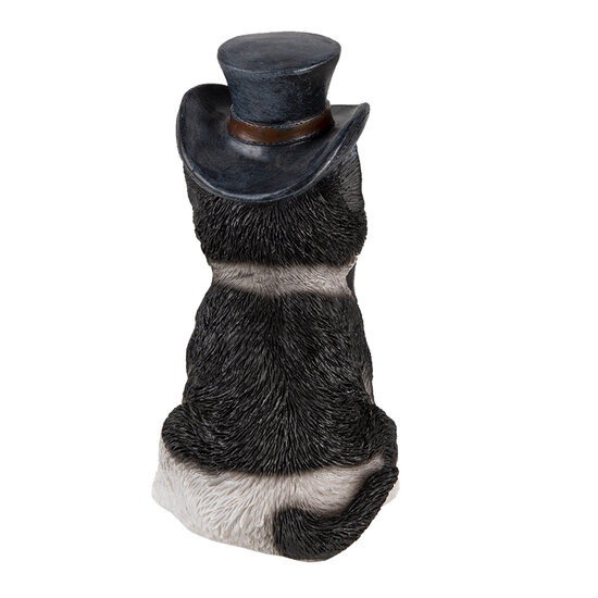 Clayre & Eef | Decoratie Beeld Kat Zwart 11x9x17 cm | 6PR3370