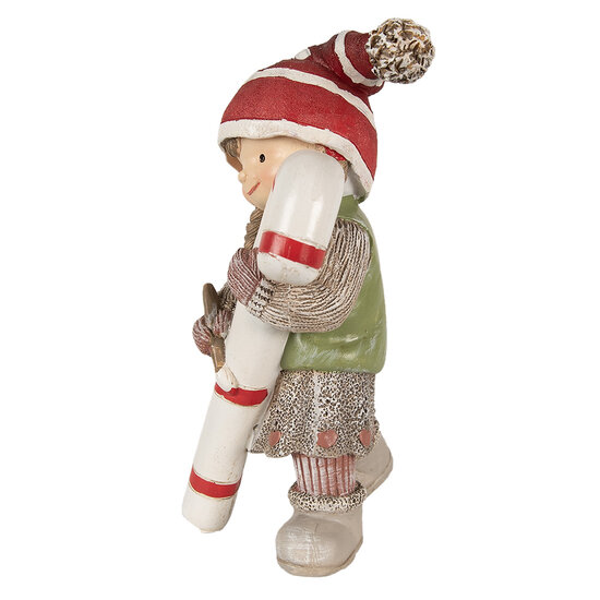 Clayre & Eef | Decoratie kind Groen 13x8x18 cm | 6PR3986