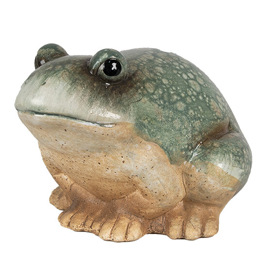 Clayre &amp; Eef   | Decoratie Kikker Groen 13x12x9 cm | 6PR4124