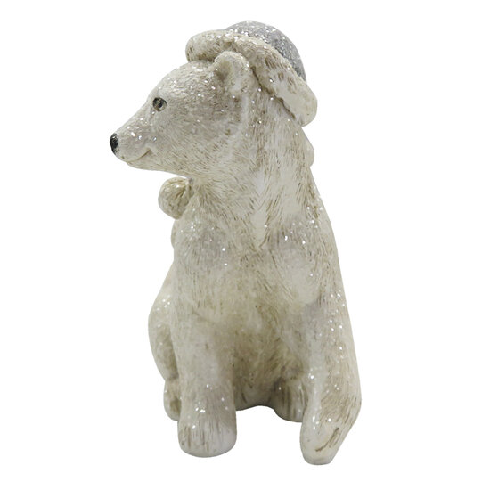 Clayre & Eef | Decoratie Beeld Kind Wit 11x6x11 cm | 6PR4811