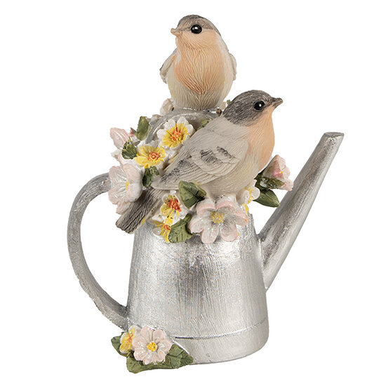 Clayre & Eef | Decoratie Beeld Gieter Grijs 11x8x13 cm | 6PR4982