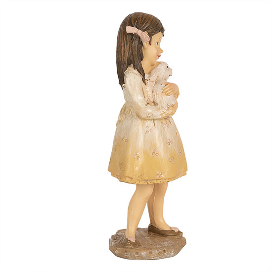 Clayre & Eef | Decoratie kind Beige 6x5x15 cm | 6PR5033