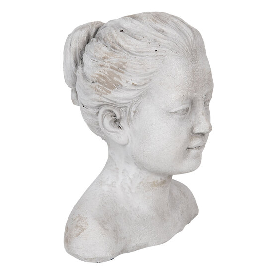Clayre & Eef | Decoratie Buste Buste Grijs 17x16x20 cm | 6TE0288
