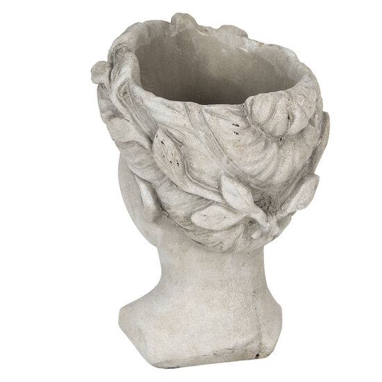 Clayre & Eef | Bloempot Binnen Grijs 16x15x21 cm | 6TE0291M