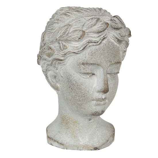Clayre & Eef | Decoratie Buste Buste Grijs 12x11x17 cm | 6TE0293